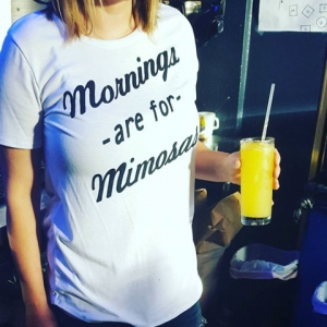 Mornings are for Mimosas t-shirt